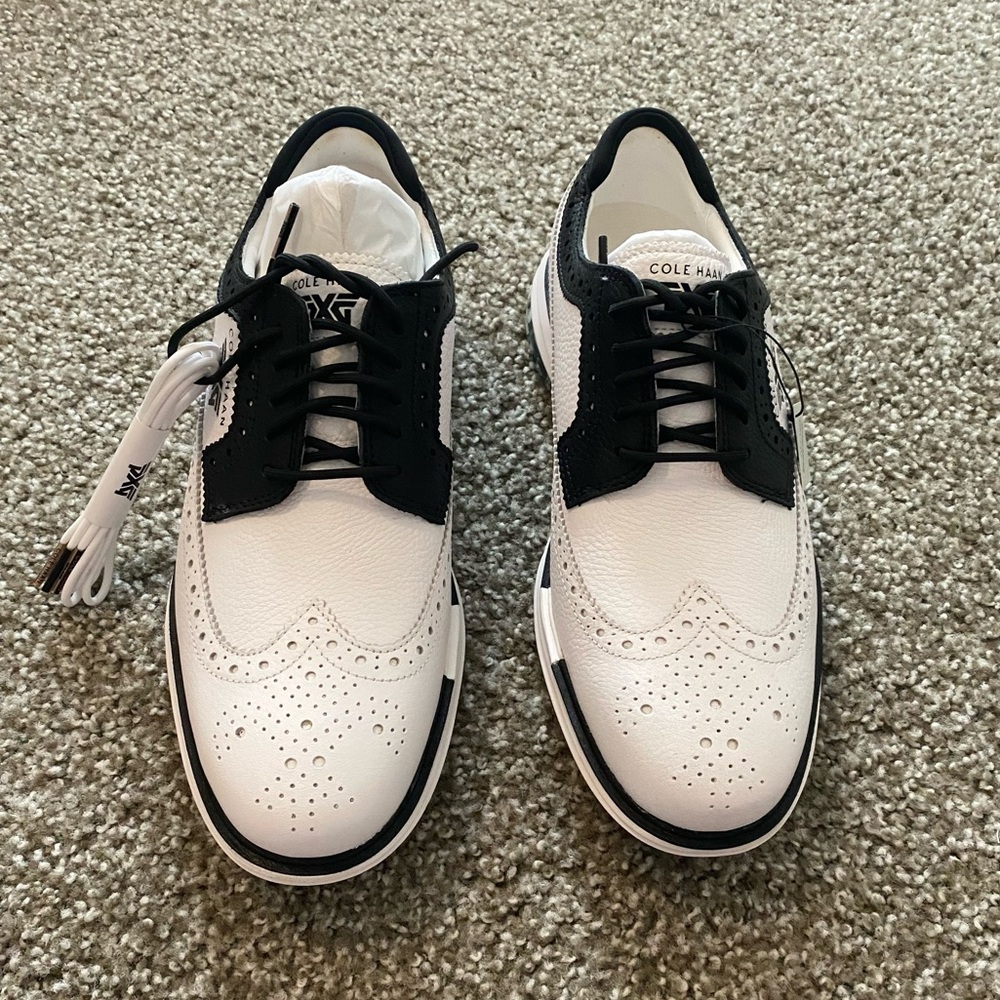 NWT PXG X Cole Haan Waterproof Tour Golf Shoes With Socks, Laces, and Shoe Bags - Picture 4 of 13